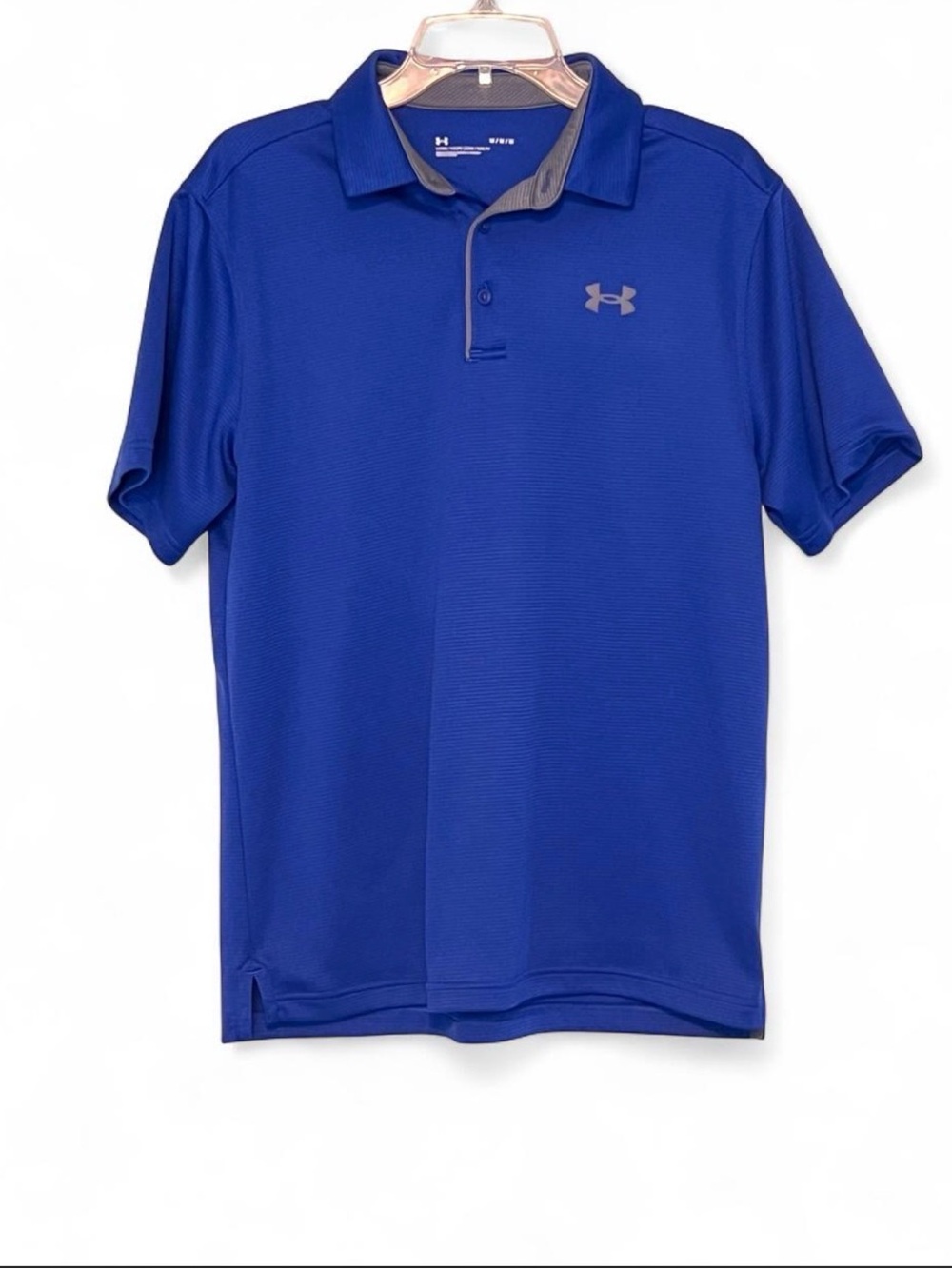 Under Armour Men's Royal Blue Performance Polo with Gray Trim